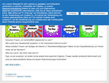 Tablet Screenshot of frauenzentrum-mainz.de